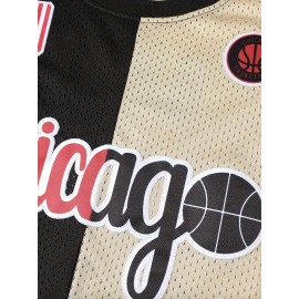 Men's #23 -Inspired Basketball Jersey, Breathable & Quick-Dry Nylon/Spandex Mesh Tank Top with Sleeveless Crewneck - Ideal for Training & Sports Events