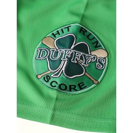 Men's #1 White Striped Embroidered Baseball Jersey - V-Neck, Short Sleeve, Breathable & Moisture-Wicking, Perfect for Sports & Casual Wear