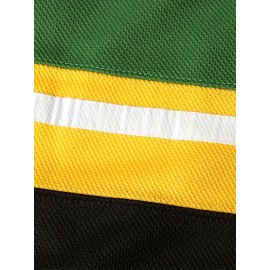 3 Ross The BOSS Rhea Hockey Jersey for Men, ST John's Shamrocks Stitched with EMHL Patch Green Black