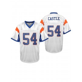 Blue Mountain State 54 Thad Castle Football Jersey Blue White
