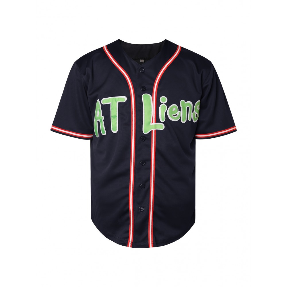 OutKast ATLIENS Baseball Jersey #96 Navy Big Boi Andre 3000 Men's