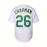 Men's Vintage Baseball Jersey with Letter O & Number 26 Design - Moisture-Wicking Breathable Polyester, Loose Fit V-Neck Button-Up for Sports, Casual & Parties (Green/Yellow/White), Party Wear, Detailing