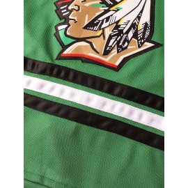 Men'S #11 Zach Parise Jersey College Fighting Sioux Green Hockey Jersey