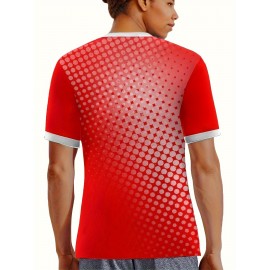 Women's Large Size Professional Sports Fabric Creative Pattern Print Canada Home Soccer Jersey T-shirt, Soccer Jersey Flag Uniforms Shirts Breathable And Lightweight, Moisture-Wicking, As Gifts For Sports Fans