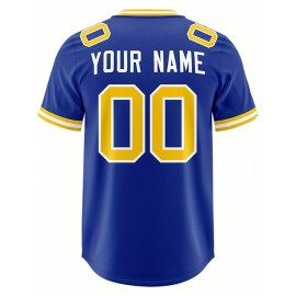 Custom Football Jersey Personalized with Team Name & Number - Women's Large Size Sports Shirt, Navy Blue & Red Color Scheme, Non-Stretch Fabric for Soccer, Team Uniforms, Gifts - Easy-Care Athletic Apparel, Sleeve Stripes, Detailing