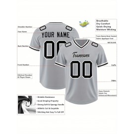 Custom Football Jersey Personalized with Team Name & Number - Women's Large Size Sports Shirt, Navy Blue & Red Color Scheme, Non-Stretch Fabric for Soccer, Team Uniforms, Gifts - Easy-Care Athletic Apparel, Sleeve Stripes, Detailing