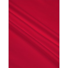 Team Spirit Wear| Women's Kansas City #15 Red Jersey - 100% Polyester V-Neck Sports Shirt with 