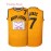 Men'S # 7 Yellow Basketball Training Jersey Breathable Mesh Vest V-neck Sleeveless Sports Shirt Suitable For Sports And Casual Wear Size S-3XL