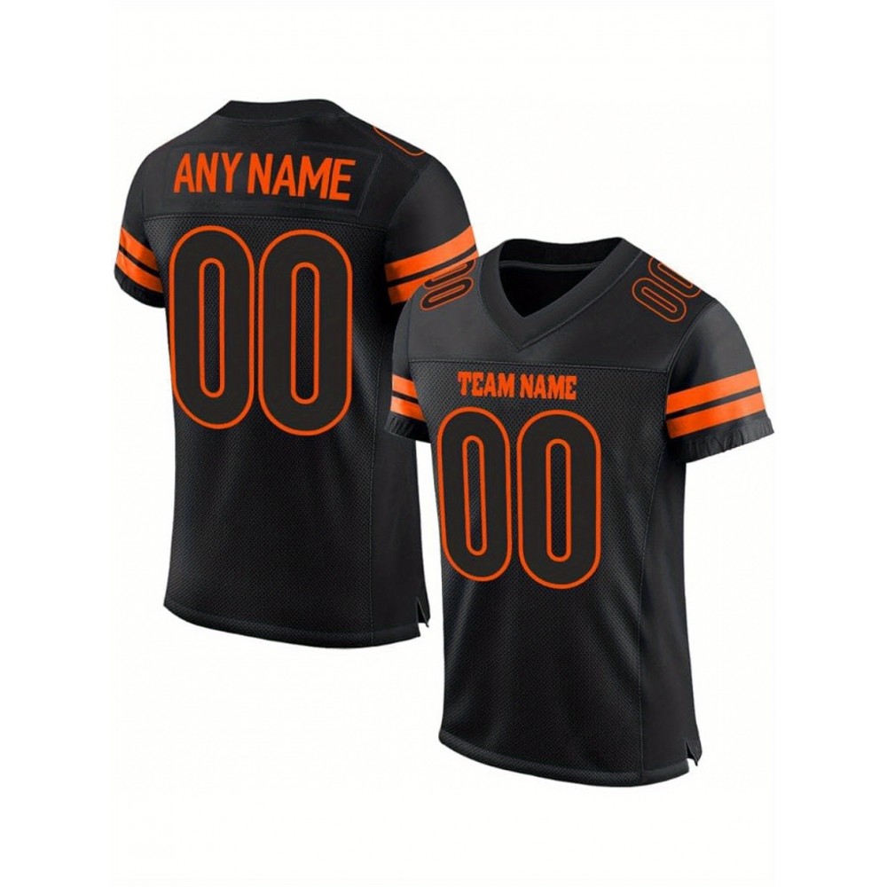 Customized blank football jerseys, multi-color, personalized printed names, numbers and logos for sports shirts, custom football jerseys, breathable sports patterns, suitable for sports teams, parties or couple outfits