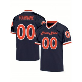 Customized blank football jerseys, multi-color, personalized printed names, numbers and logos for sports shirts, custom football jerseys, breathable sports patterns, suitable for sports teams, parties or couple outfits