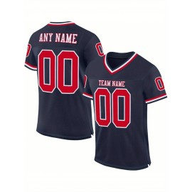 Customized blank football jerseys, multi-color, personalized printed names, numbers and logos for sports shirts, custom football jerseys, breathable sports patterns, suitable for sports teams, parties or couple outfits