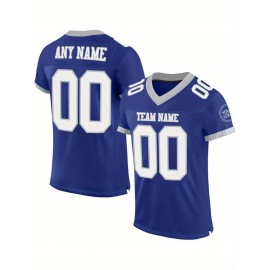Customized blank football jerseys, multi-color, personalized printed names, numbers and logos for sports shirts, custom football jerseys, breathable sports patterns, suitable for sports teams, parties or couple outfits